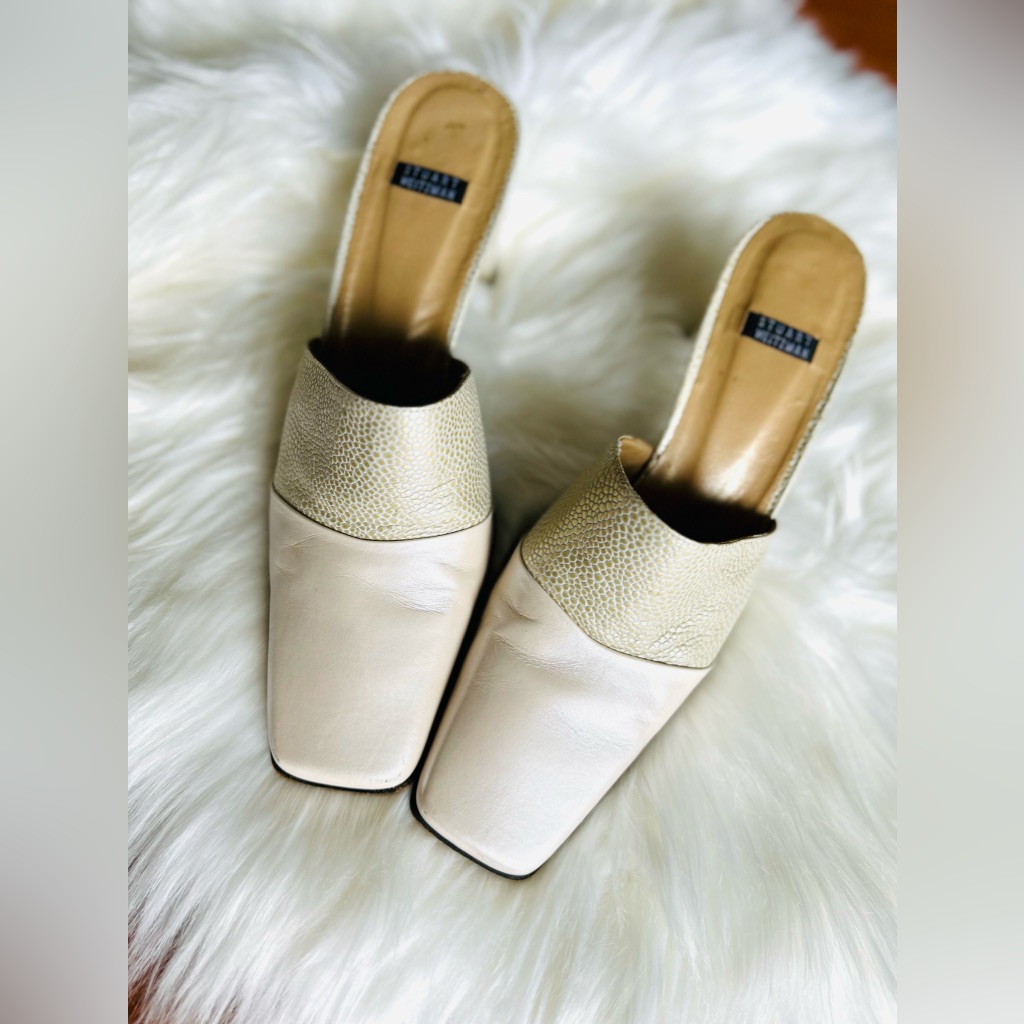 Vintage Stuart Weizman Heels Mules